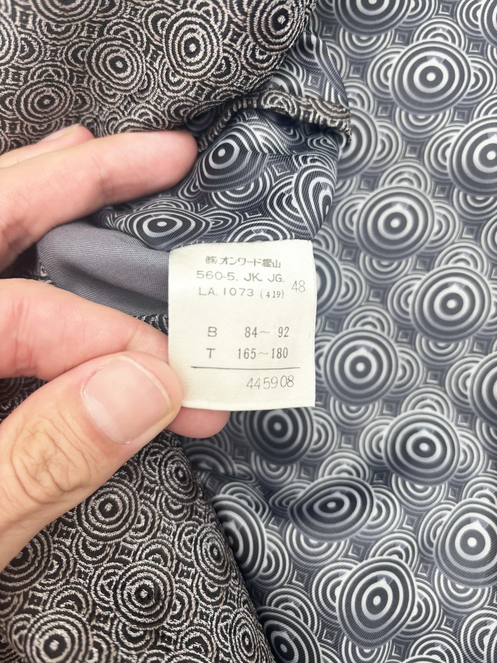 Jean Paul Gaultier Homme F/W 1996 orb pattern blazer — JAMES VELORIA